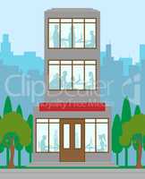 Office Building Means Financial Property 3d illustration