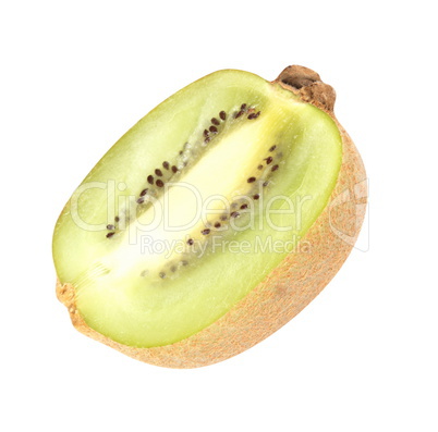 raw kiwi  isolated on white