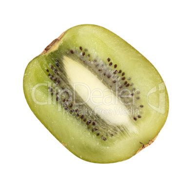 raw kiwi isolated on white