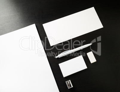 Blank stationery set