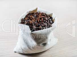 Coffee beans in bag