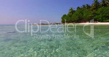 v01174 Maldives beautiful beach background white sandy tropical paradise island with blue sky sea water ocean 4k