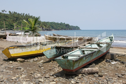 Fischerdorf Ribeira Afonso, Sao Tome, Afrika