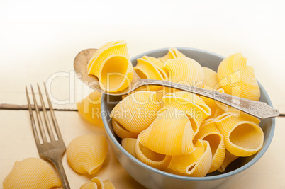 Italian snail lumaconi pasta