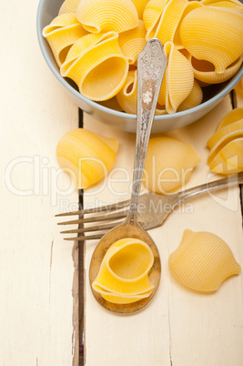 Italian snail lumaconi pasta