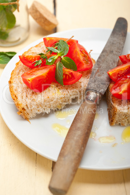 Italian tomato bruschetta