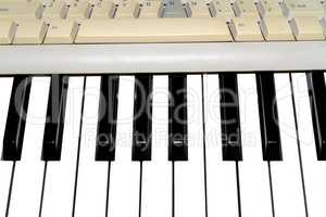 Computer and music keyboards