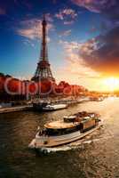 Eiffel Tower in the autumn