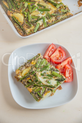 Spargel Frittata