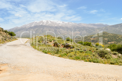 Winding road in the mountain