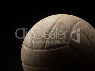 Close of a vintage volleyball