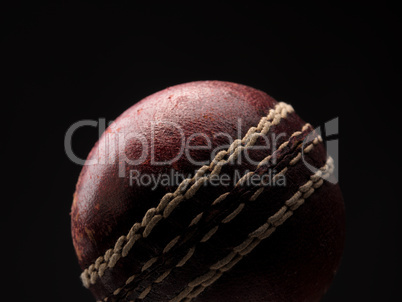 Old throw ball on dark background