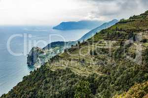 CinqueTerre, world cultural heritage on the Italian Mediterranean coast