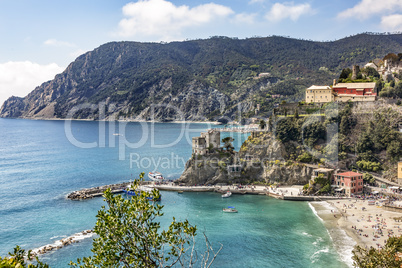 CinqueTerre, world cultural heritage on the Italian Mediterranean coast