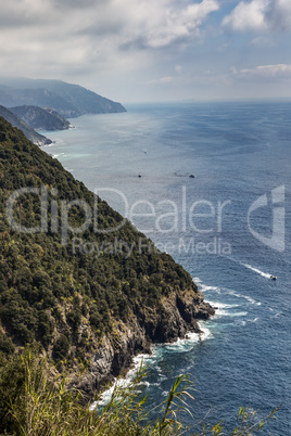 CinqueTerre, world cultural heritage on the Italian Mediterranean coast