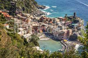 CinqueTerre, world cultural heritage on the Italian Mediterranean coast