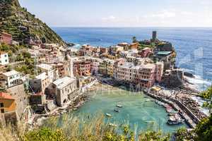 CinqueTerre, world cultural heritage on the Italian Mediterranean coast