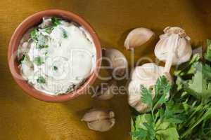 Garlic dip sauce