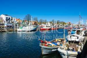 Blick auf den Alten Strom in Warnemünde