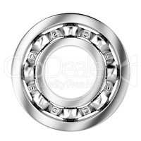 Side view of ball bearing