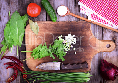 Fresh vegetables for salad