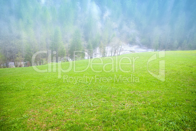 landscape in the Alps