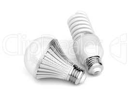 LED and CFL light bulbs