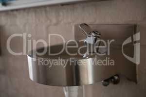 Close up of drinking water faucet