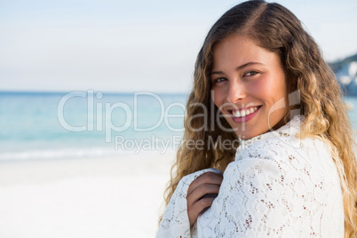 Portrait of smiling young woman