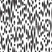 Abstract spot seamless pattern. Black and white texture. Fall do