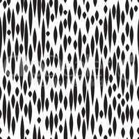 Abstract spot seamless pattern. Black and white texture. Fall st