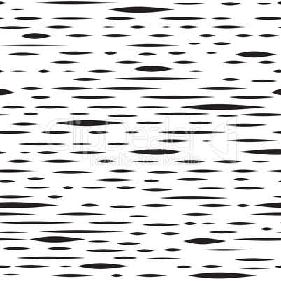 Abstract irregular blot seamless pattern. Black and white stripe