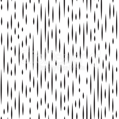 Abstract irregular striped line seamless pattern. Black and whit