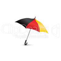 German flag colored umbrella. Season fashion accessory. Travel G