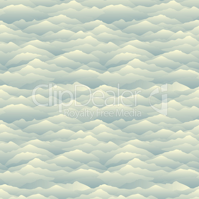 Mountain skyline seamless pattern. Abstract wavy background. Nat