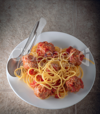 Spagetthi and meatballs