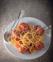 Spagetthi and meatballs