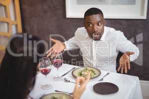 Couple arguing with each other