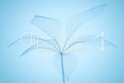 Composite image of 3d illustration of plant