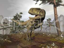 Abelosaurus dinosaur - 3D render