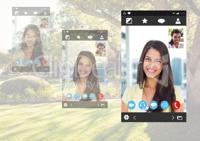 Social Video Chat App Interface