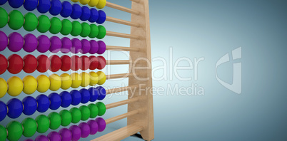 Composite image of computer graphic image of toy abacus