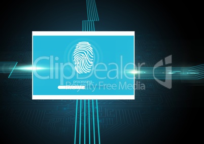 Identity Verify fingerprint App Interface