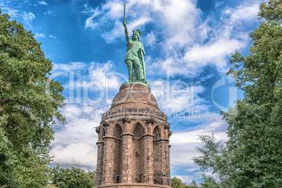 Hermannsdenkmal im Teutoburger Wald in Deutschland.