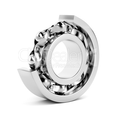 Ball bearing, cutaway