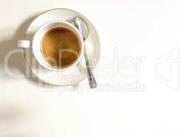 foamy cup of coffee