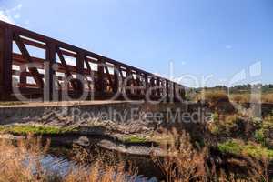 Upper Newport Bay Nature Preserve hiking trail winds along the m