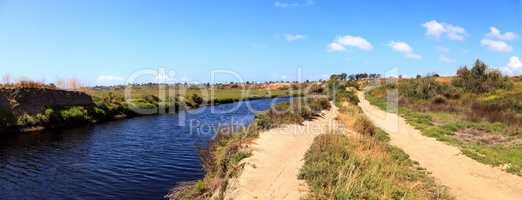 Upper Newport Bay Nature Preserve hiking trail winds along the m