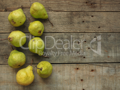 Fresh organic pears