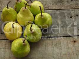 Fresh organic pears